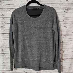 Athleta Charcoal Heather Long Sleeve Top